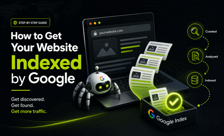 robot indexing a website